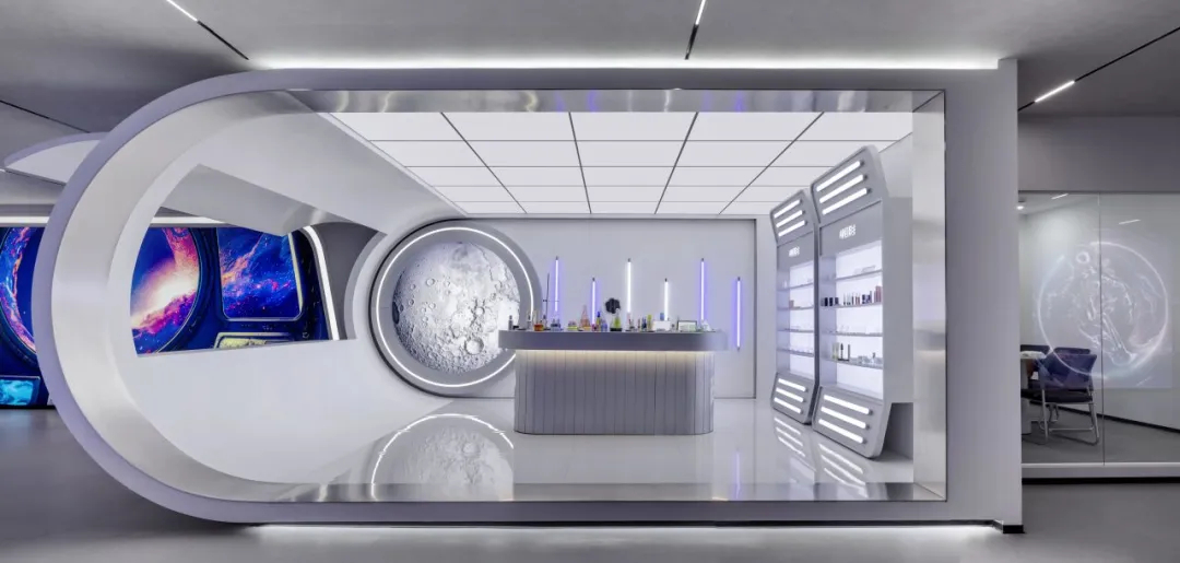 安特未来灵感舱化妆品企业展厅装修设计(图10)