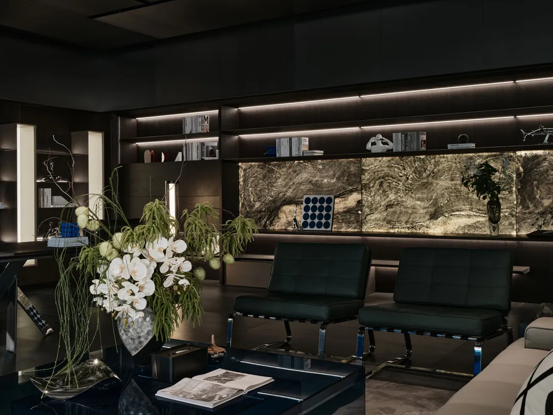 500平办公家具企业展厅兼企业接待会所装修设计(图4)