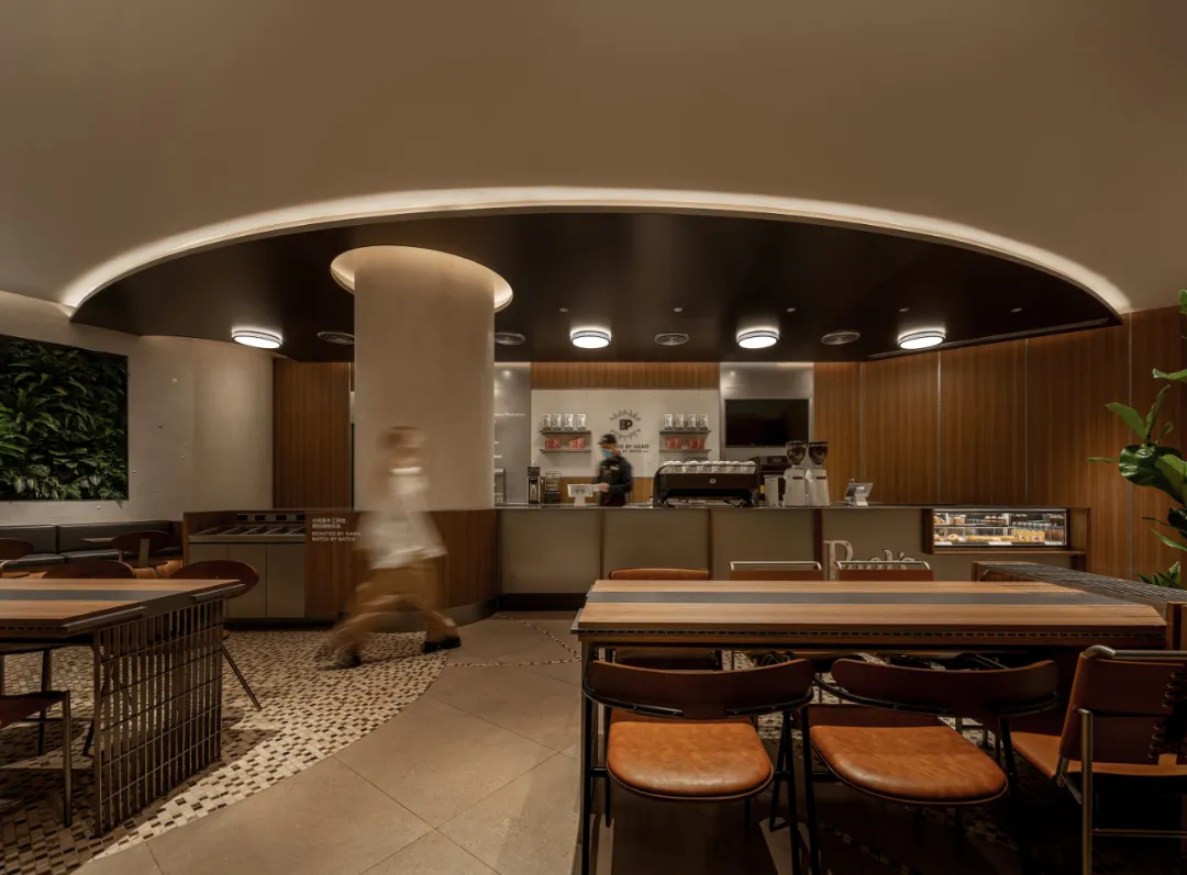 海港文化复古风情  Peets皮爷咖啡店装修设计(图3)