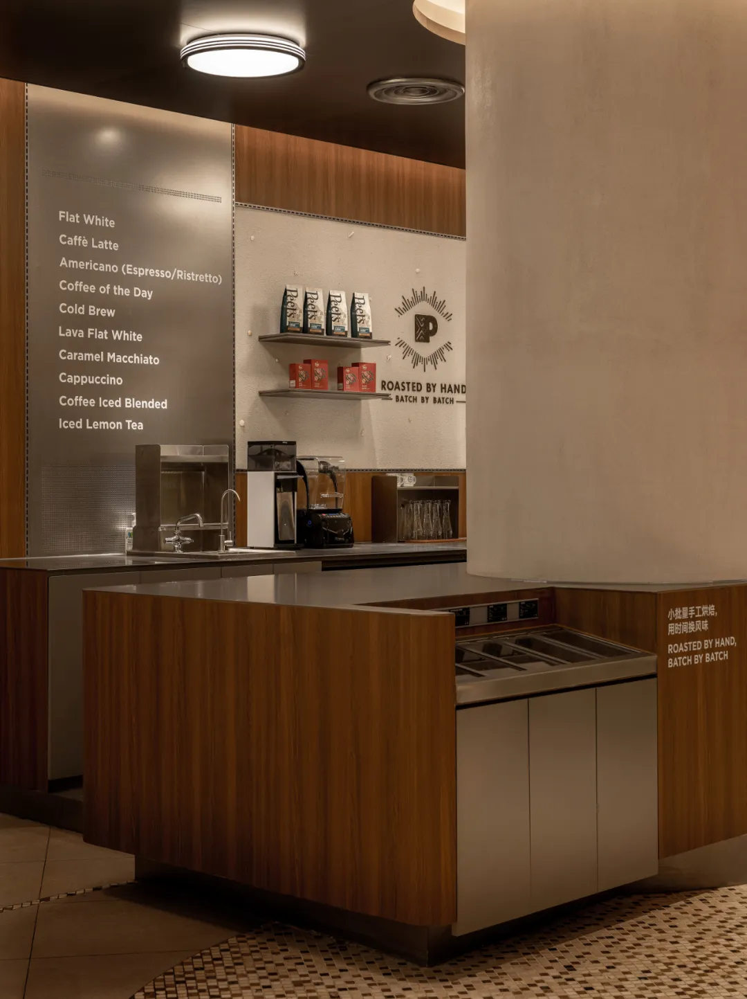 海港文化复古风情  Peets皮爷咖啡店装修设计(图5)