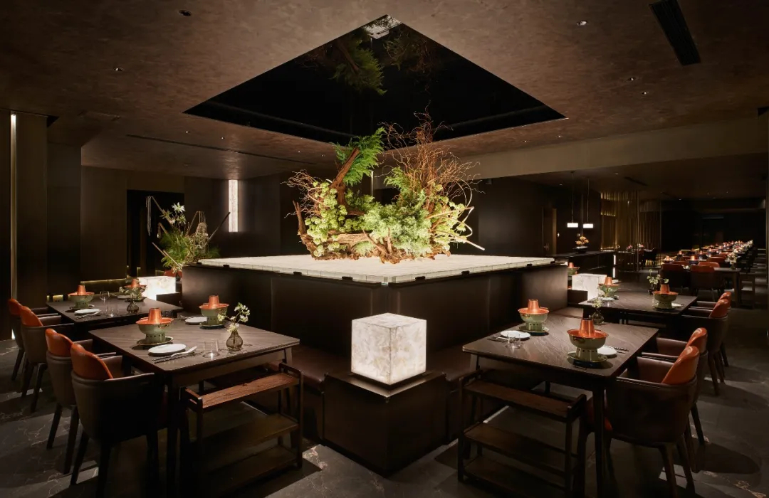 简约东方  玺源居老北京涮锅火锅店装修设计(图3)