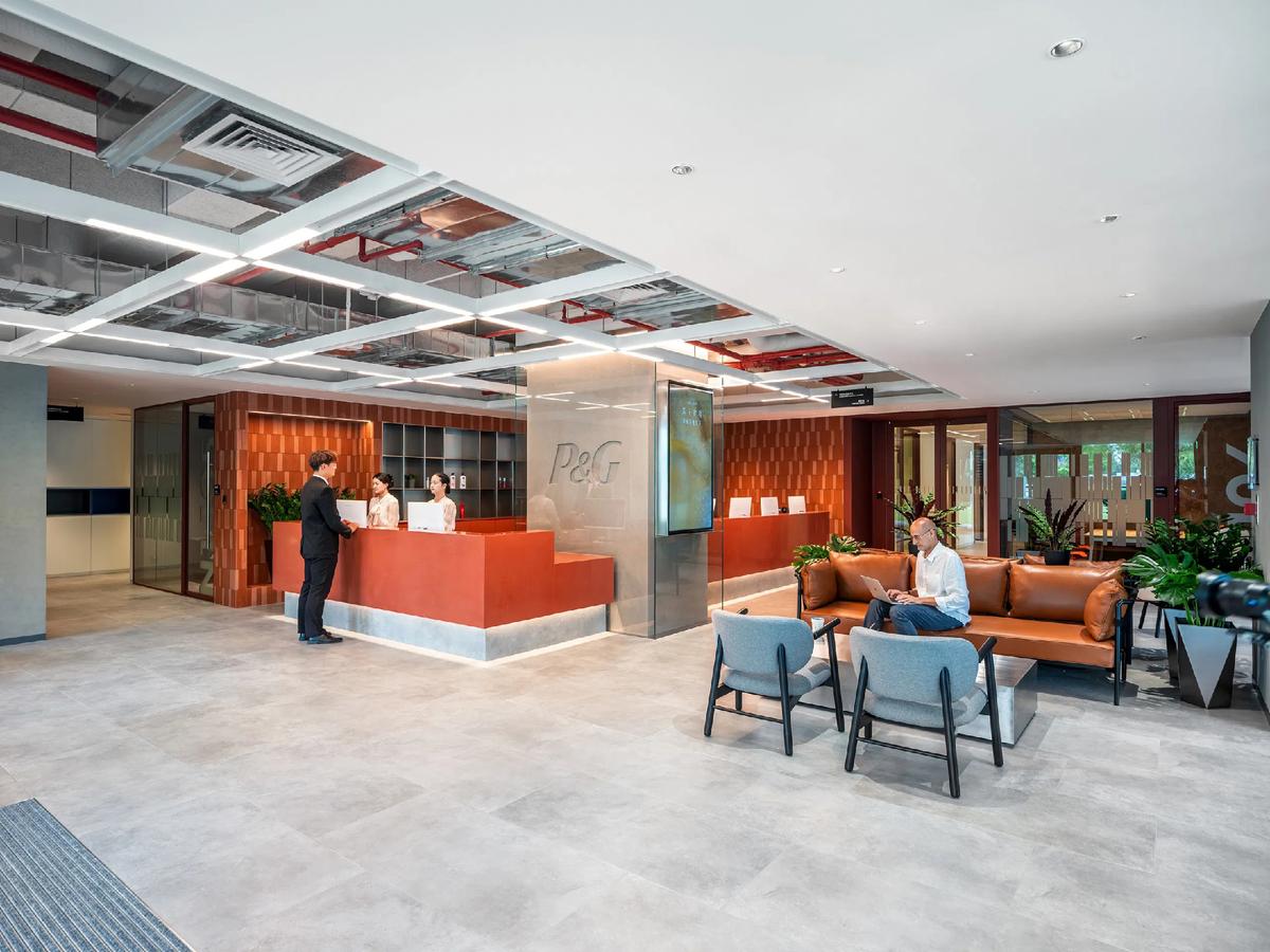 时尚工业风  2400平宝洁实验办公楼装修设计(图3)