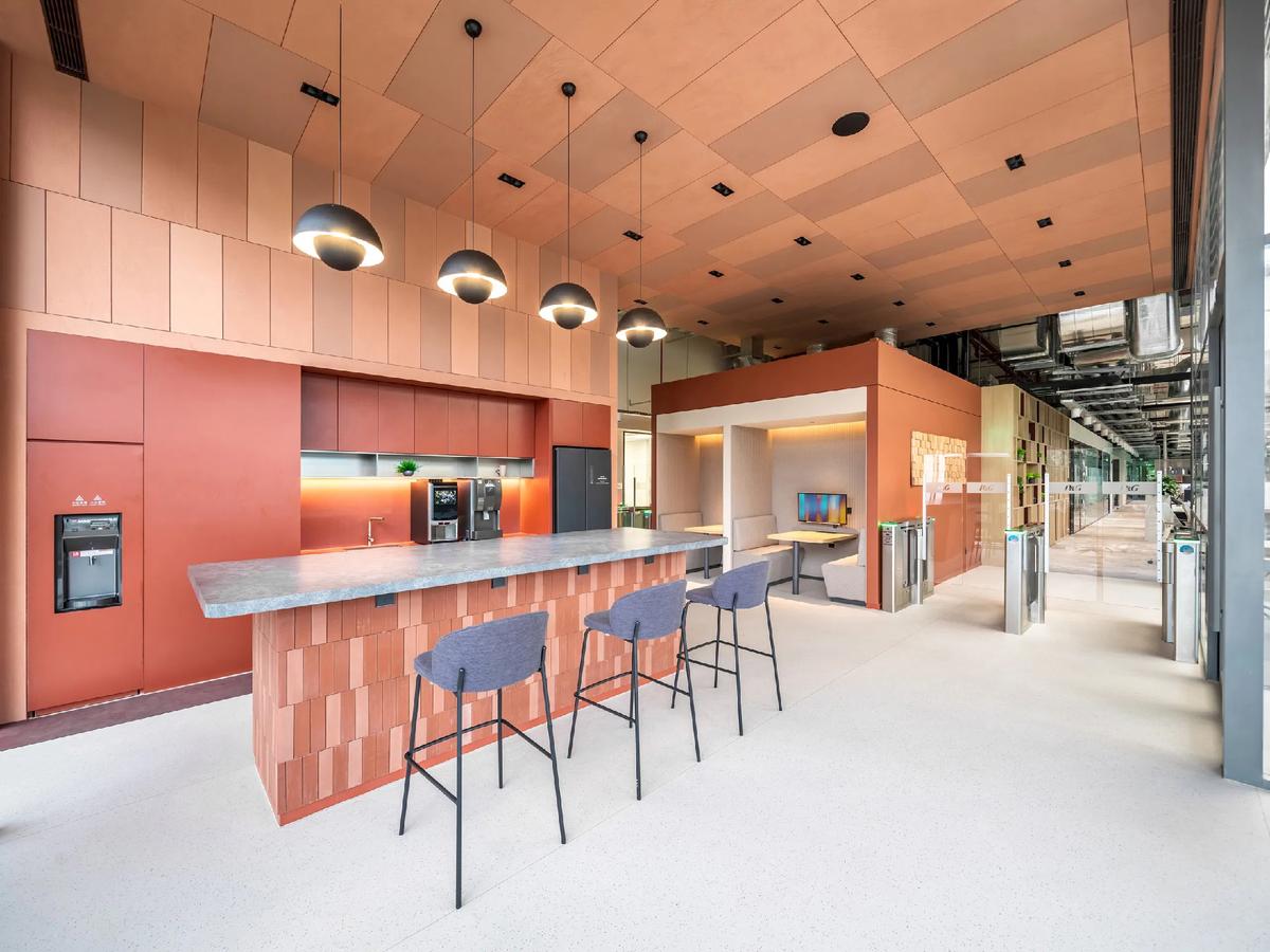 时尚工业风  2400平宝洁实验办公楼装修设计(图7)