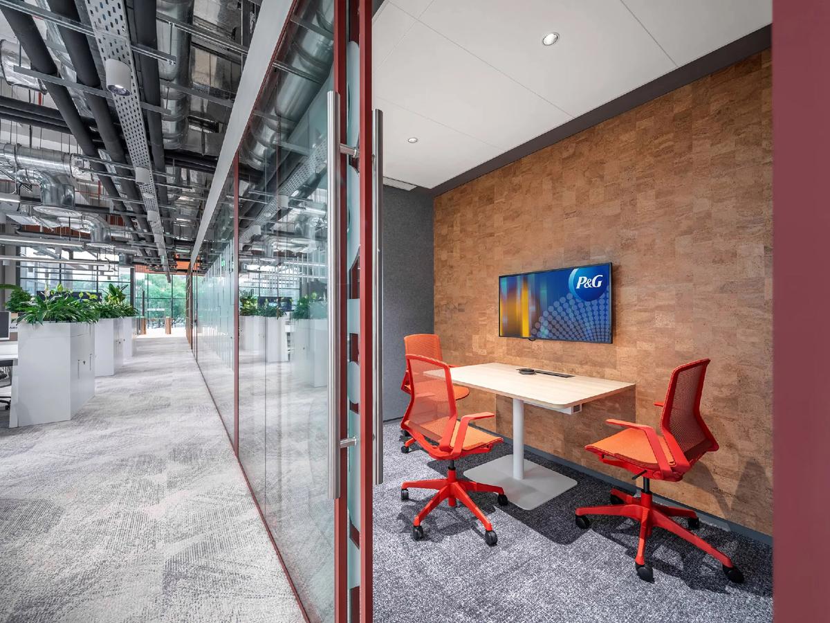 时尚工业风  2400平宝洁实验办公楼装修设计(图9)