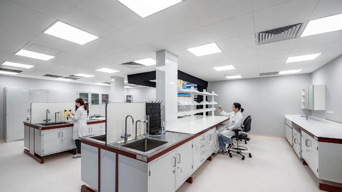 时尚工业风  2400平宝洁实验办公楼装修设计(图12)