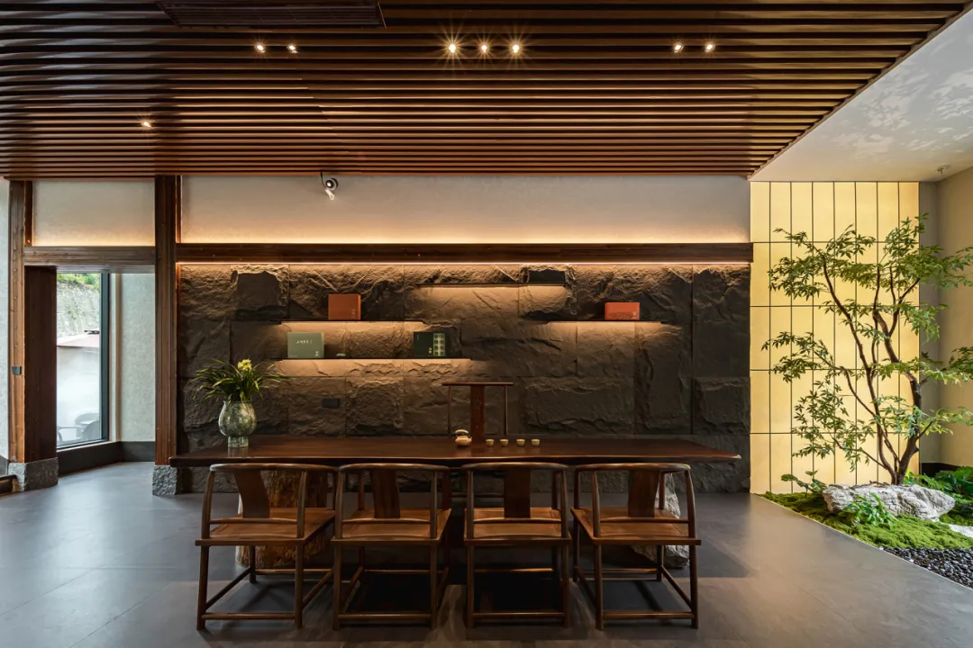 东方美学  五峰如院庭院餐厅装修设计(图4)