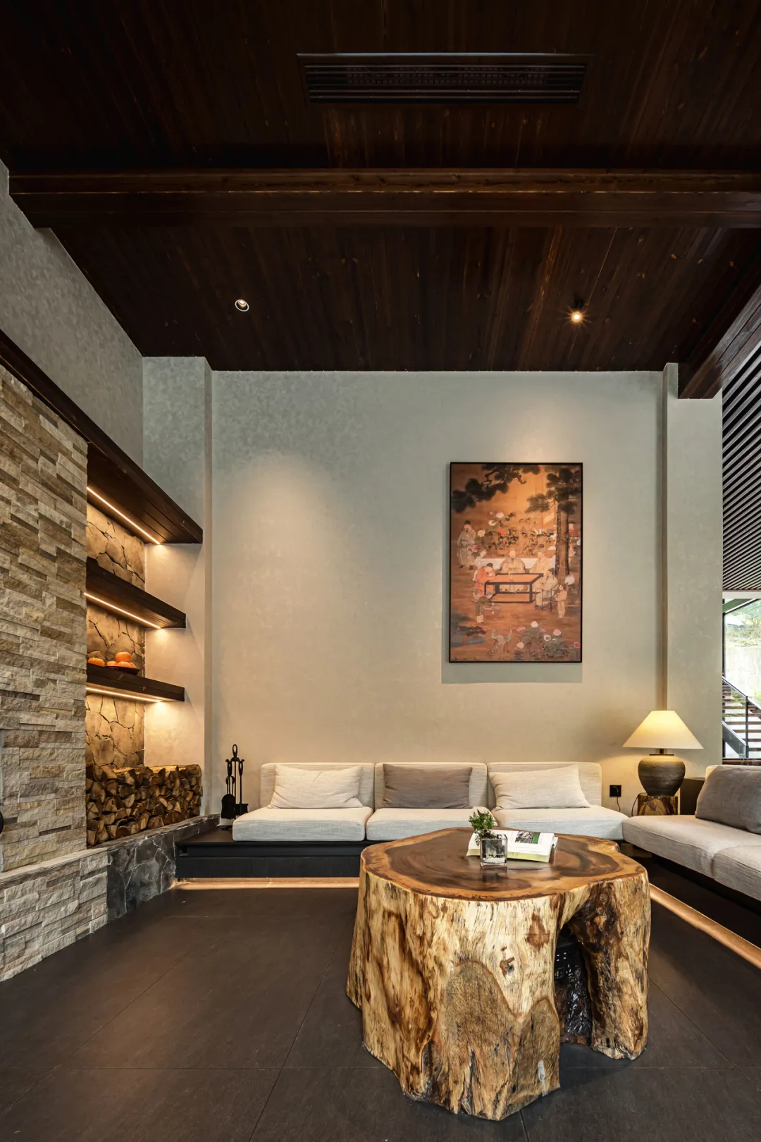 东方美学  五峰如院庭院餐厅装修设计(图6)