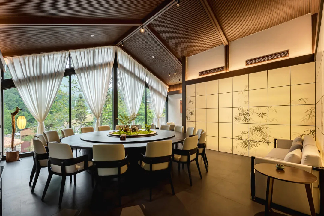 东方美学  五峰如院庭院餐厅装修设计(图10)