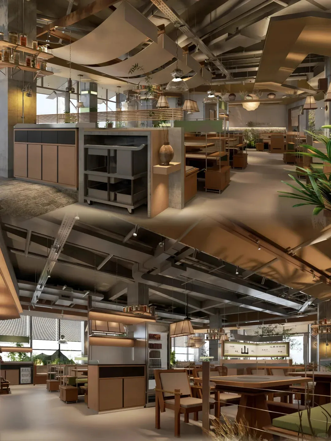 郑州金博大推荐山中悦·鲜牛肉火锅店装修设计(图6)