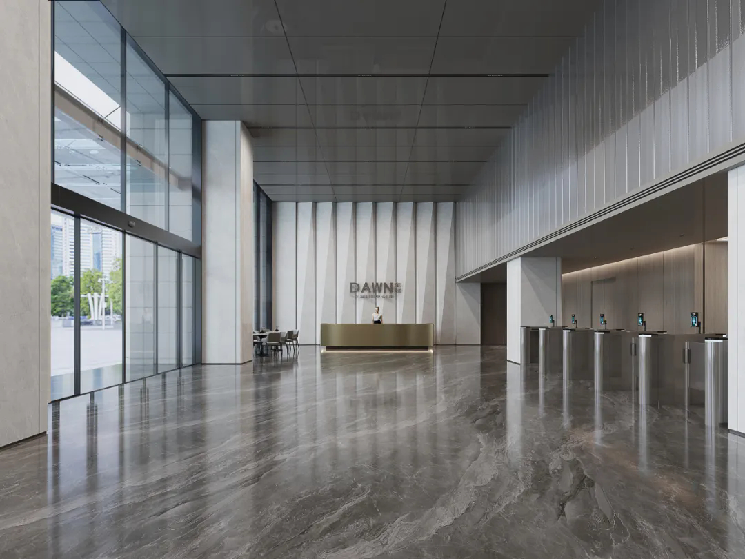 郑州金博大推荐现代商务科创中心办公楼装修设计(图1)