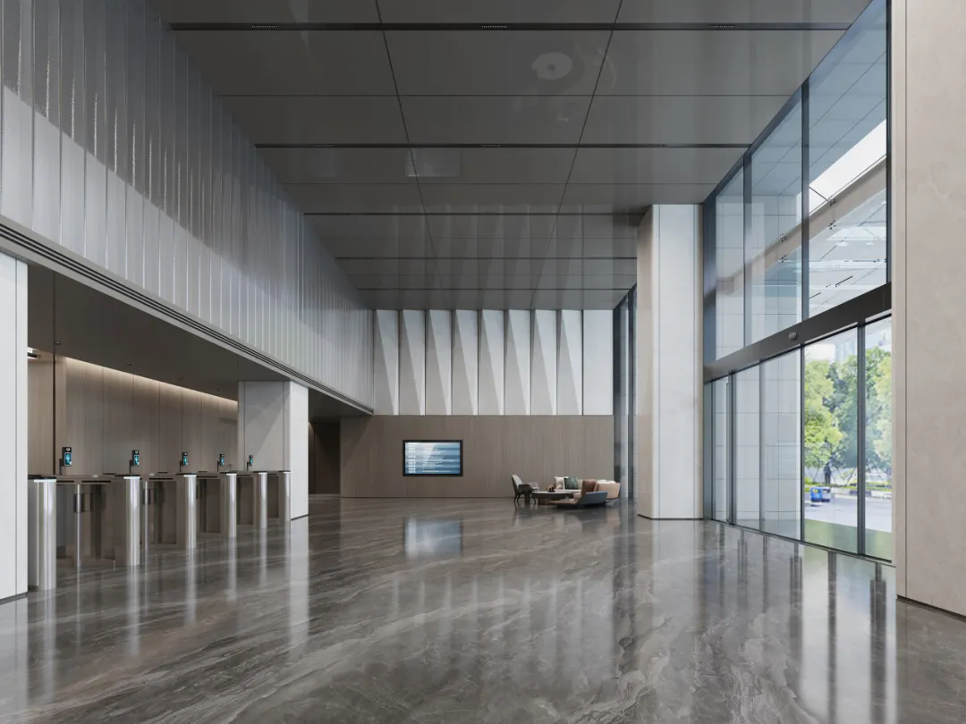郑州金博大推荐现代商务科创中心办公楼装修设计(图2)