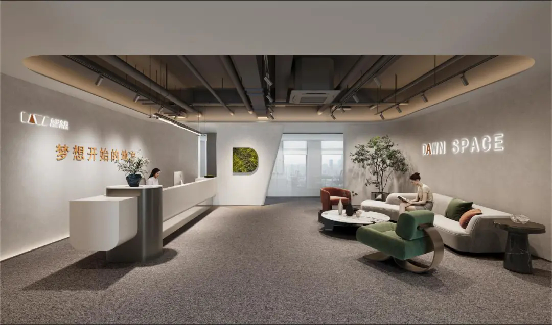 郑州金博大推荐现代商务科创中心办公楼装修设计(图6)