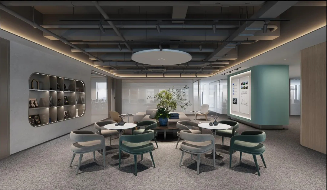 郑州金博大推荐现代商务科创中心办公楼装修设计(图7)