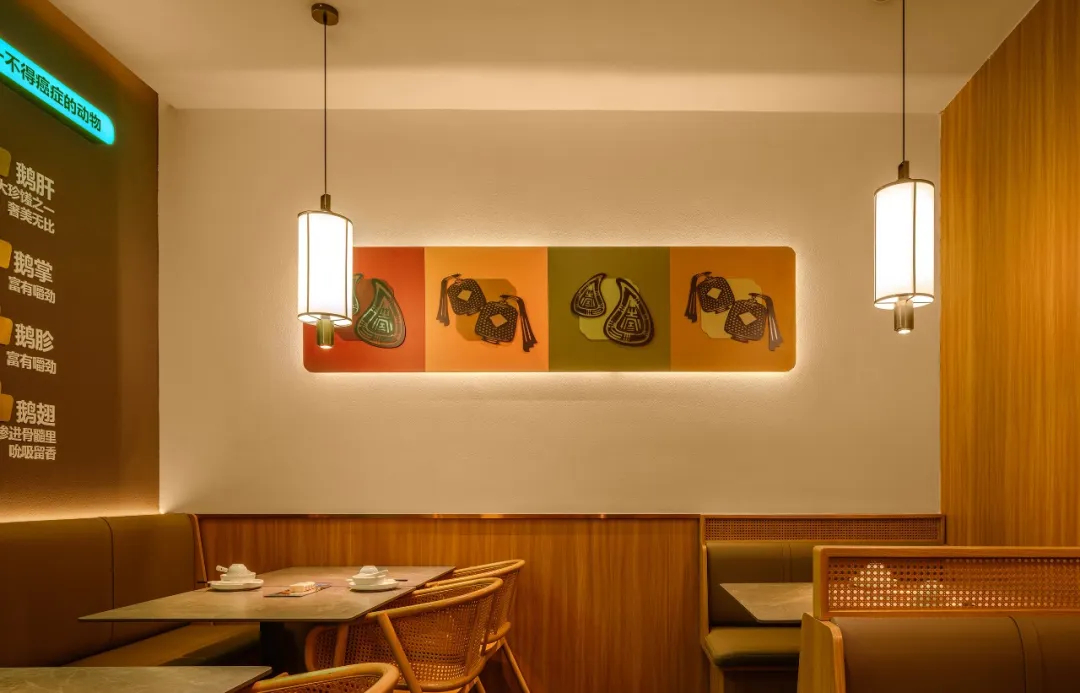 郑州金博大推荐澄鹅潮汕菜特色餐厅装修设计(图9)