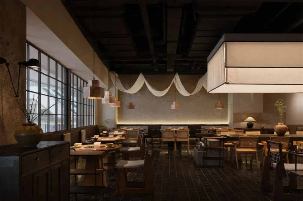 有温度的乡土风  村上炊烟火锅店装修设计(图6)