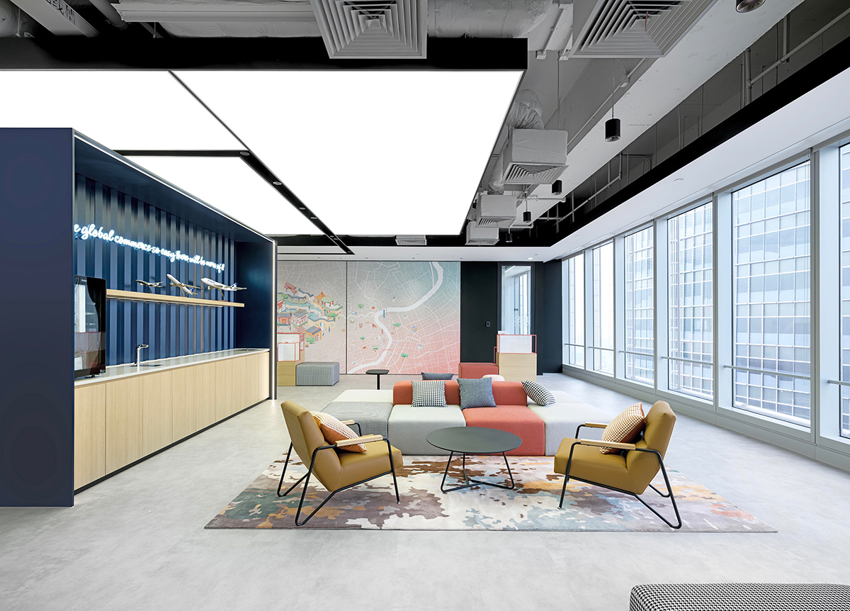 海派摩登  跨国物流公司时尚办公室装修设计(图2)