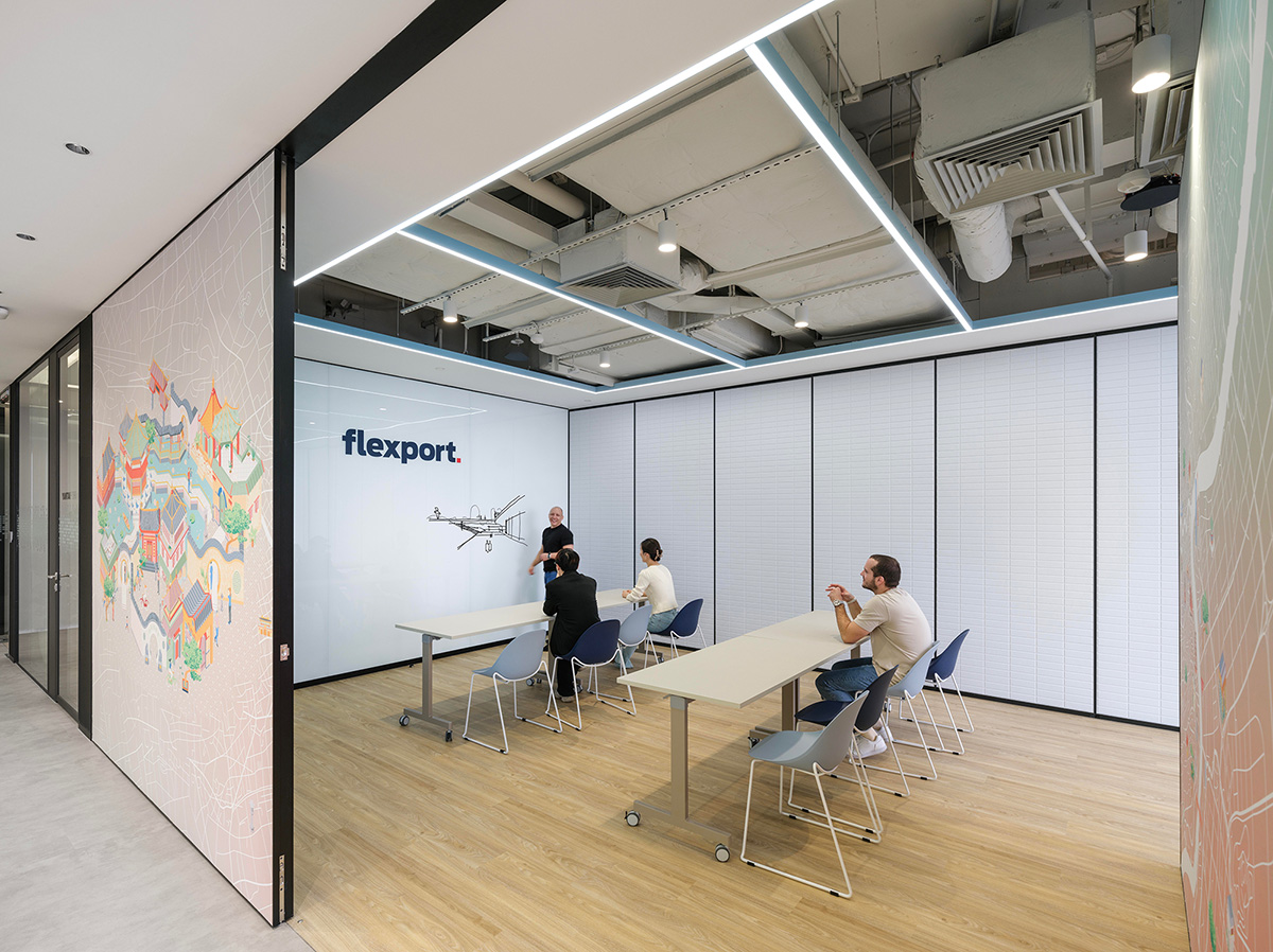 海派摩登  跨国物流公司时尚办公室装修设计(图4)