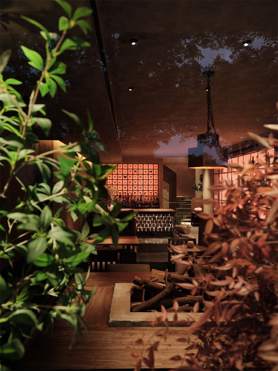 潮汕菜遇上美酒   月上月融合菜餐厅装修设计(图4)