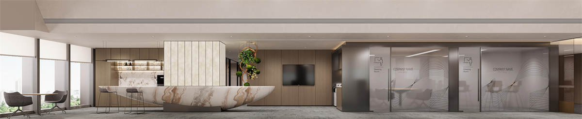 河南华能贵诚河南办公室装修设计案例效果图