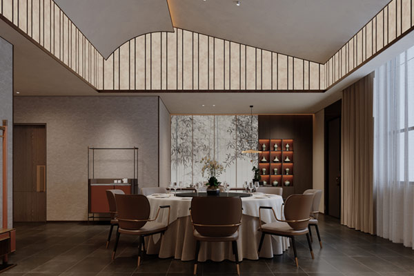 驻马店新蔡企业内部餐饮会所设计