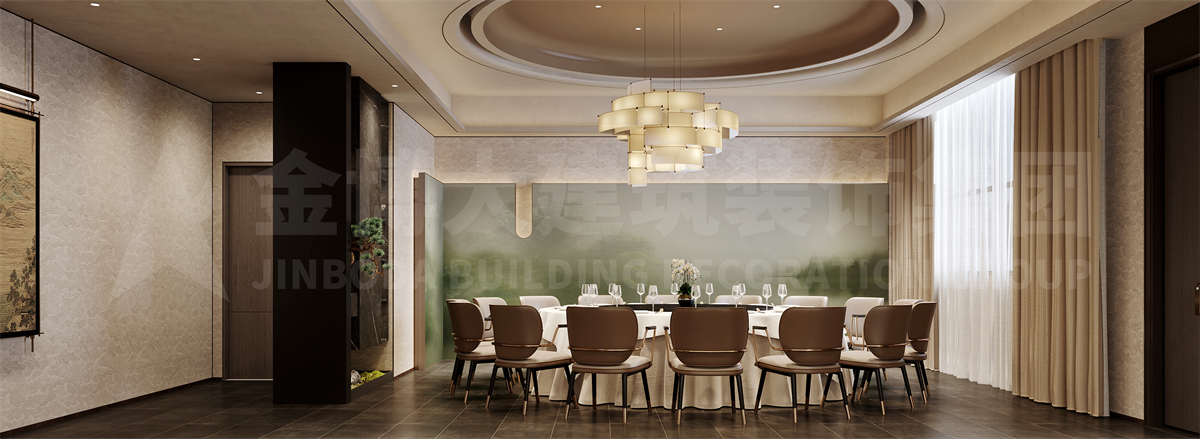 驻马店新蔡企业内部餐饮会所设计