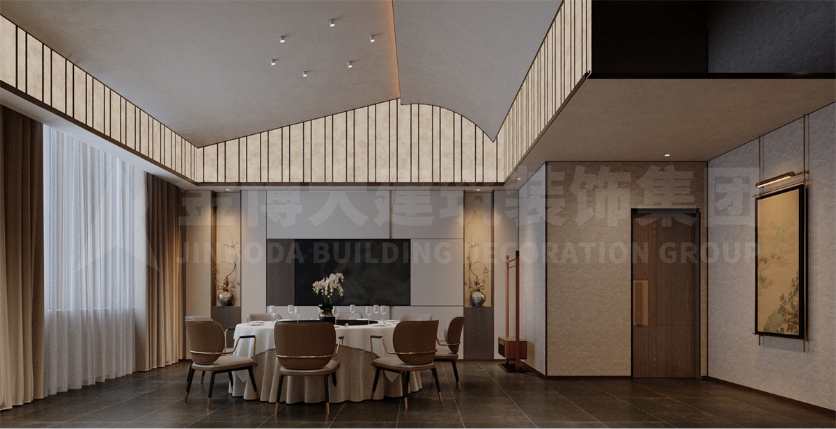 驻马店新蔡企业内部餐饮会所设计