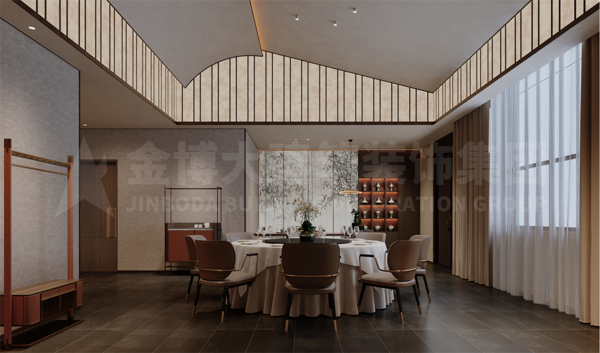 驻马店新蔡企业内部餐饮会所设计