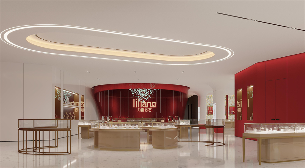 河南商丘柘城力量钻石展厅装修设计案例效果图