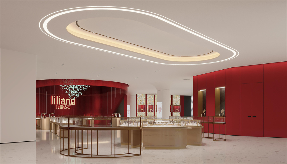 河南商丘柘城力量钻石展厅装修设计案例效果图