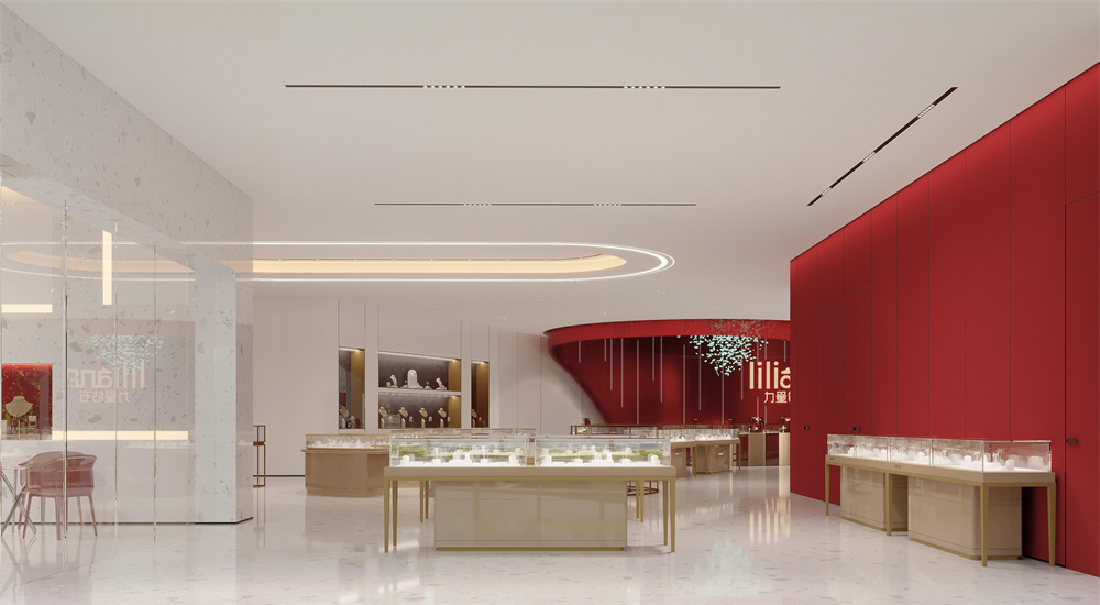 河南商丘柘城力量钻石展厅装修设计案例效果图