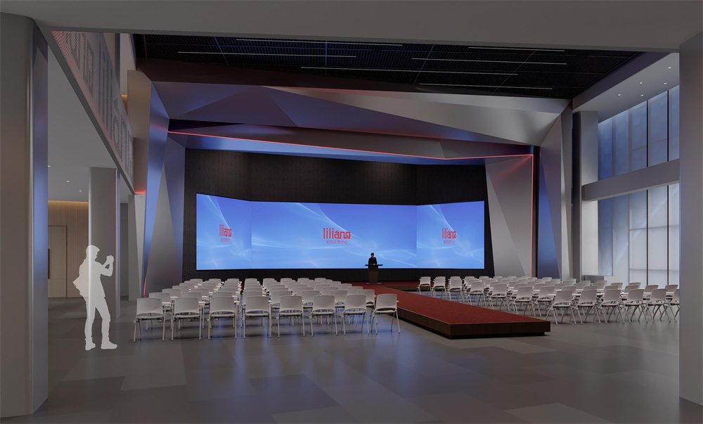 河南商丘柘城力量钻石展厅装修设计案例效果图