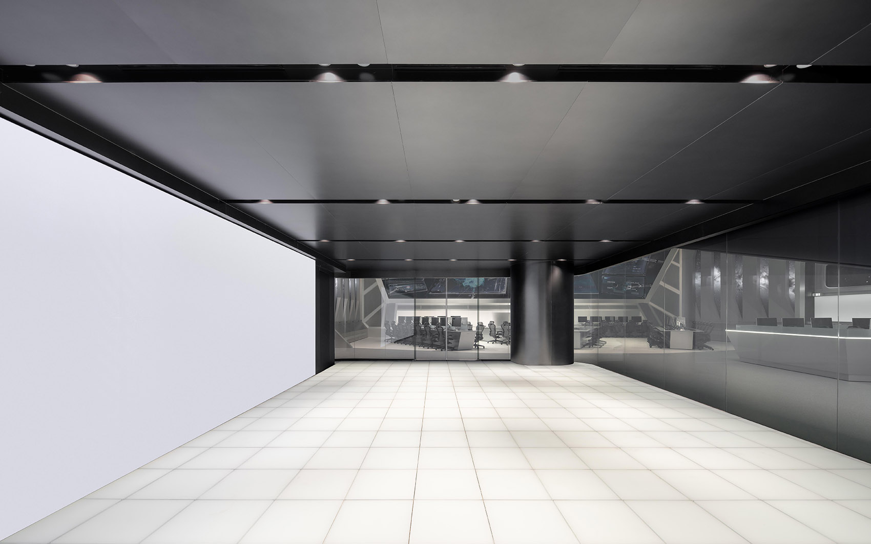 1000平微众银行企业总控中心装修设计(图1)