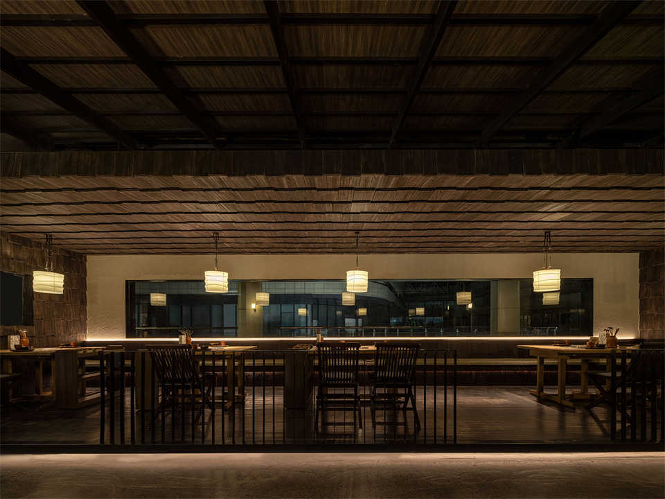 庭院景观化用餐  共炉火锅店装修设计(图9)